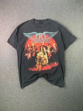 Vintage Aerosmith T-Shirt Winterland Classic Rock Double Tag - Men's Large